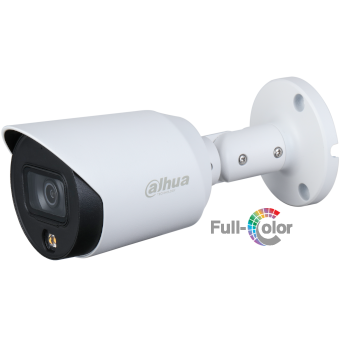 Cámara Bullet HDCVI Dahua® 2MP 2.8mm Led20 IP67 Mic FullColor - HFW1239TN-A-LED